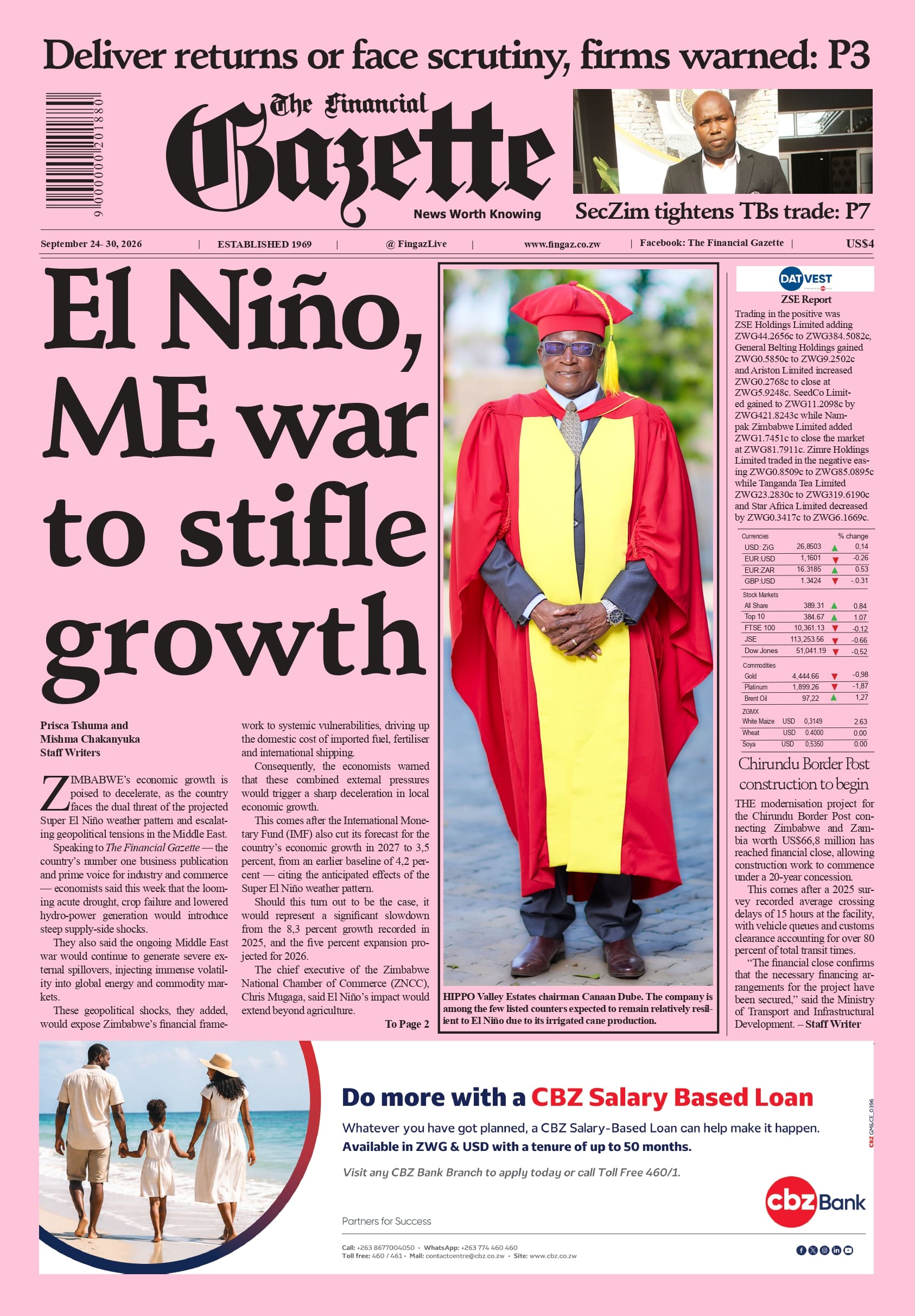 Thursday 24 September 2026